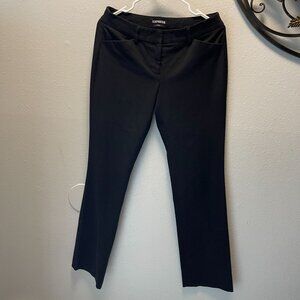 Express Womens Editor Black Dress Pants  4R Slim Fit Tailored Style Office Wear